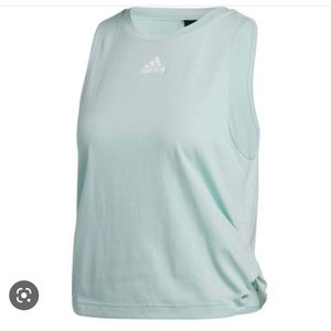 Adidas Double Twist tank, light blue, small